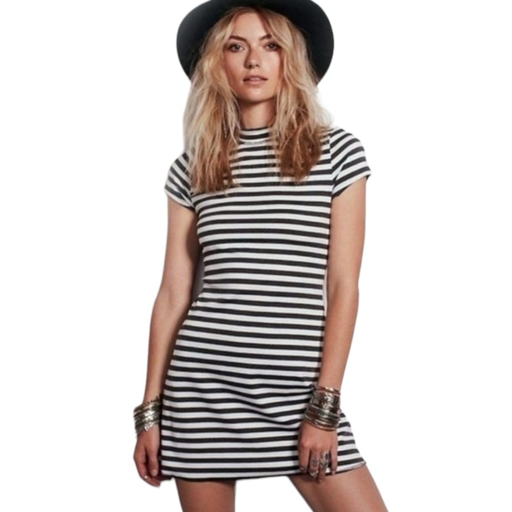 Free People FP Beach On The Line Striped Mini Dress size S